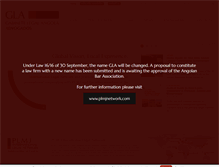 Tablet Screenshot of gla-advogados.com
